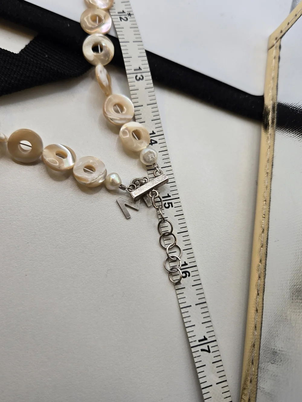 Turbo Shell Mother Of Pearl Donut Necklace Beach Boho Mermaid Tropical Resort - Picture 7 of 7
